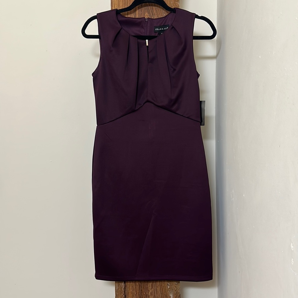 STELLA AND JULIE plum color dress